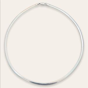 Sterling Silver 16” Flat Cocoon Necklace